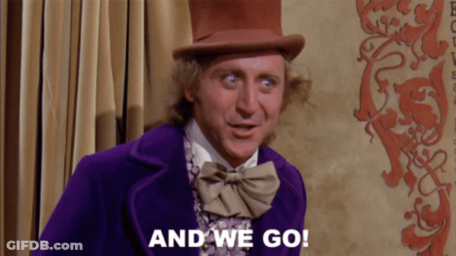 Willy Wonka And We Go GIF