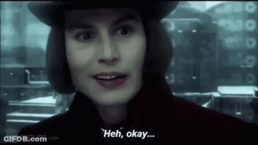 Willy Wonka Heh Okay GIF