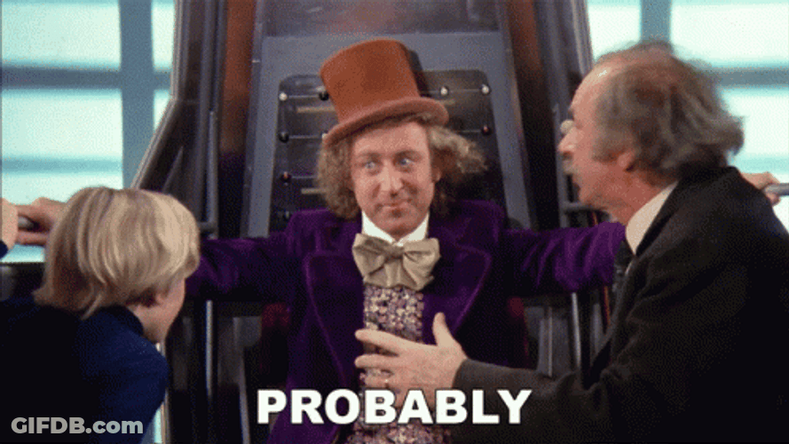 Willy Wonka Probably GIF