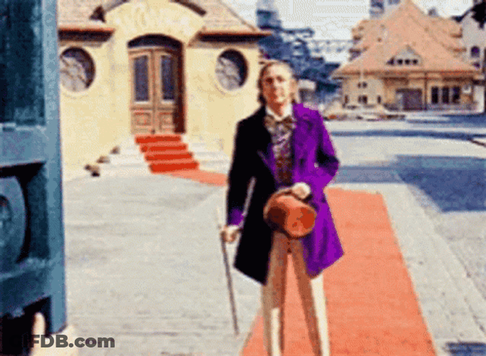 Willy Wonka Rolling GIF