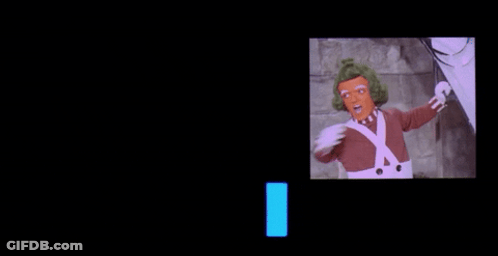 Willy Wonka's Oompa Loompa Worker GIF