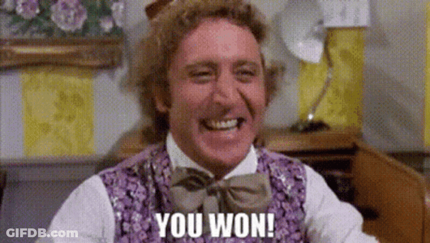 Willy Wonka You Won GIF