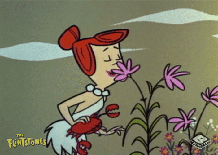 Wilma Flinstone Gardening GIF