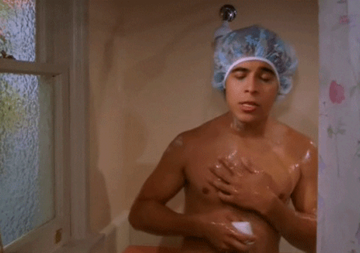 Wilmer Valderama Shower Singing GIF