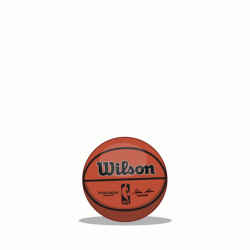Wilson Basketball Bouncing Animation GIF