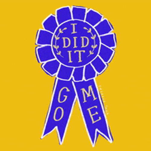 Win Award Blue Ribbon GIF