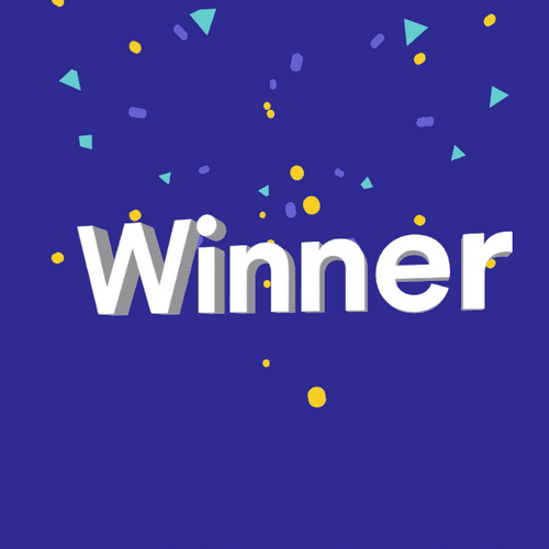 Win Text Colorful Animation GIF