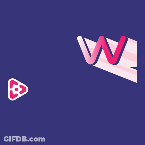 Win Win Win Logo On Blue GIF