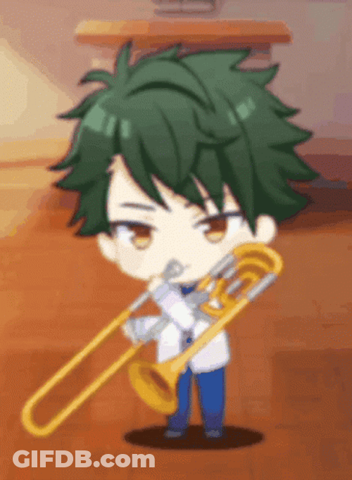 Wind Boys Akane Playing Sad Trombone GIF