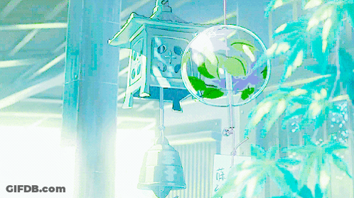 Wind Chime With Globe GIF