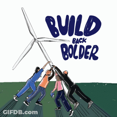 Wind Turbine Being Erected GIF