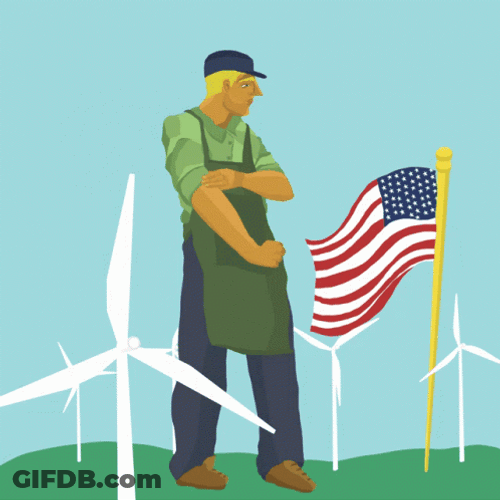 Wind Turbine Defend Clean Energy GIF