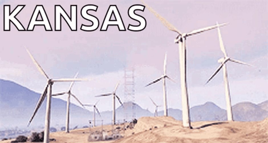 Wind Turbine Kansas GIF