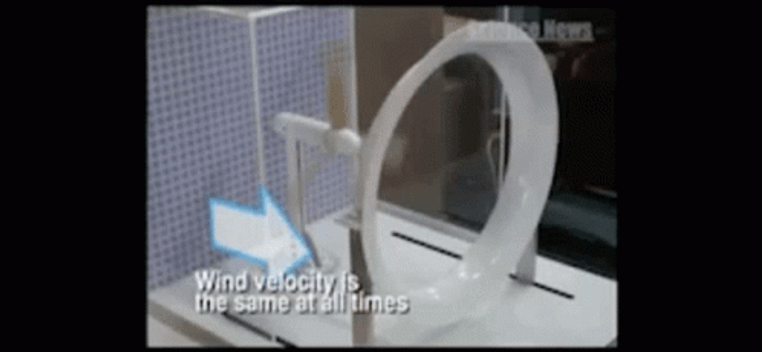 Wind Turbine Model Experiment GIF