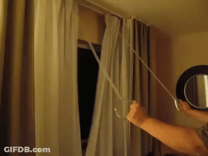 Window Curtain Opening And Closing GIF