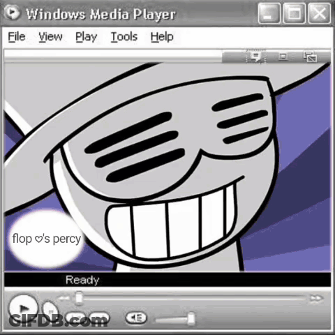 Windows Media Player Cartoon Character With Sunglasses GIF