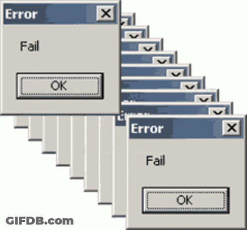 Windows Saying Error Fail Ok GIF