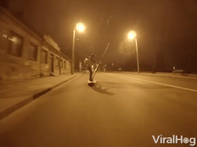 Windsurfing Down The Street GIF