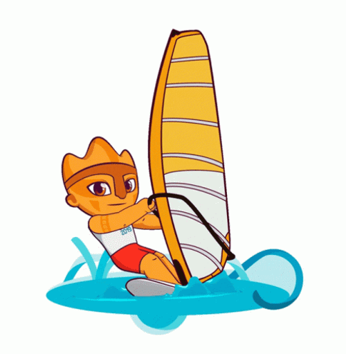 Windsurfing Sticker Sail GIF