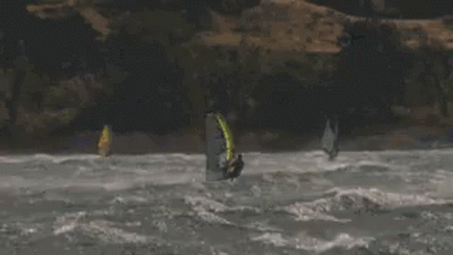 Windsurfing Windy Day GIF