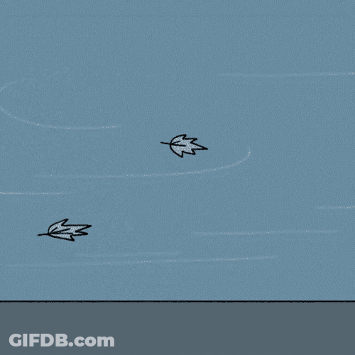 Windy Day Cartoon GIF