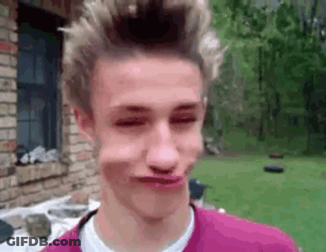 Windy Face Blow GIF