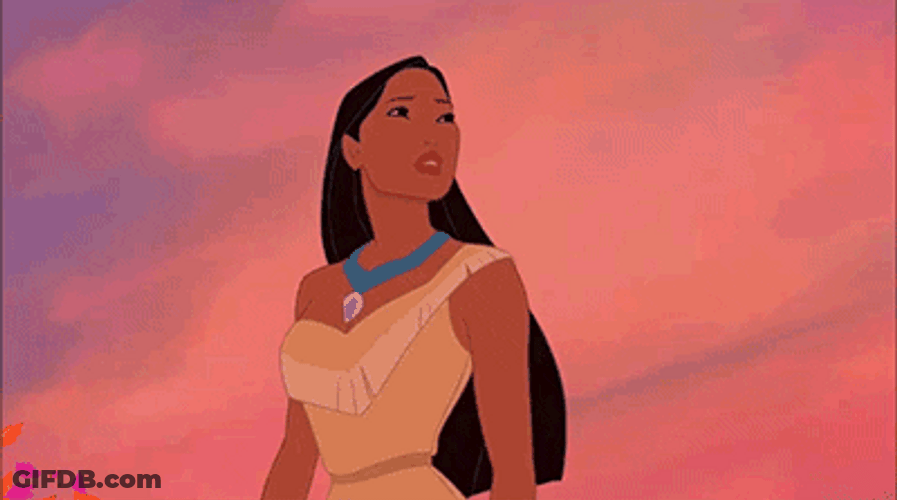 Windy Pocahontas GIF
