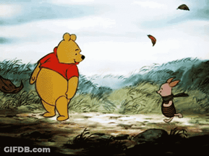 Windy Pooh And Piglet GIF