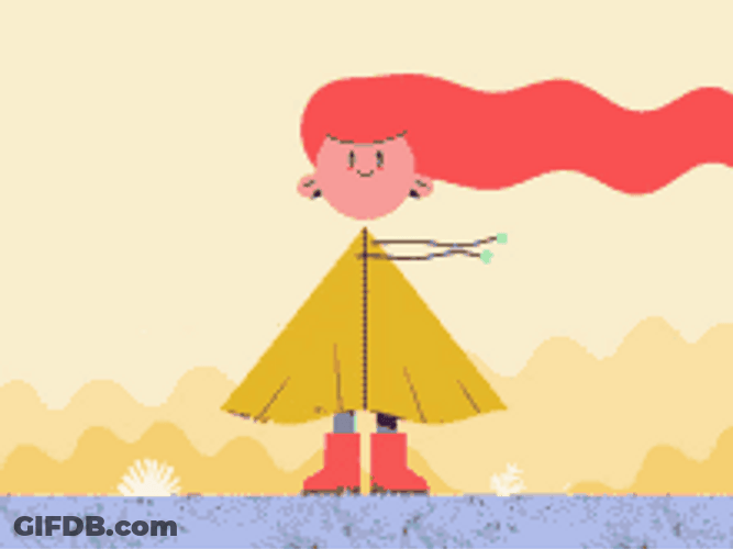 Windy Weather Animation GIF