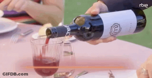 Wine Bottle Pouring Into Glass GIF