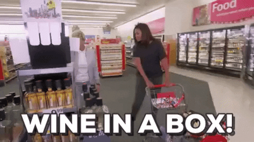 Wine In A Box Michelle Obama GIF