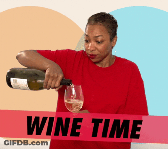 Wine Time Pouring Wine Cheers GIF