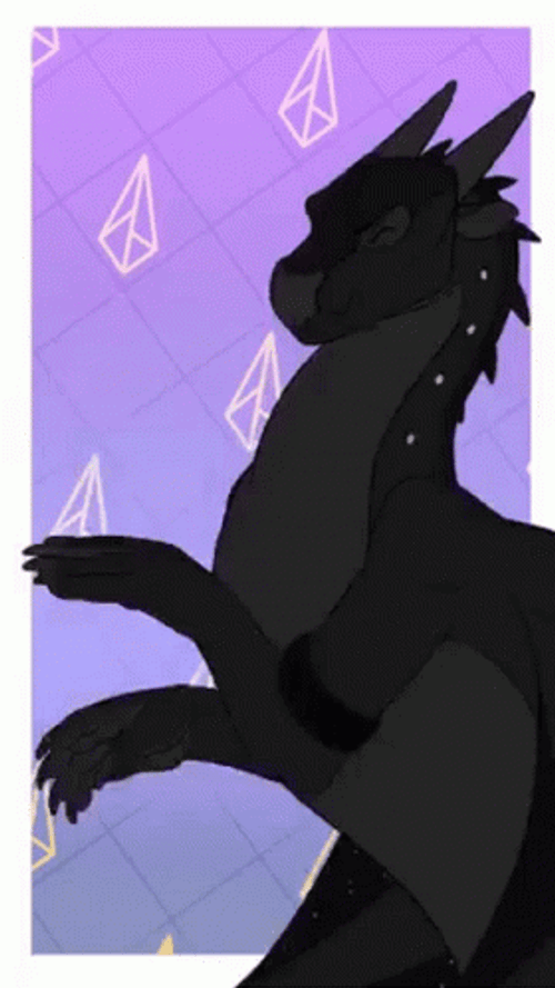 Wings Of Fire Dancing Black Dragon GIF
