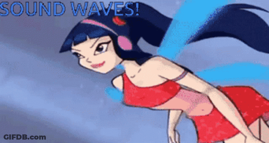 Wink Super Power Sound Wave Animation GIF