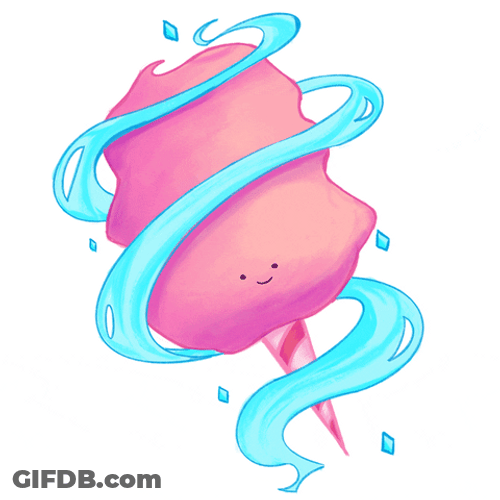 Winking Cotton Candy Swirl GIF