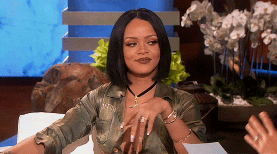 Winking Rihanna Meme GIF