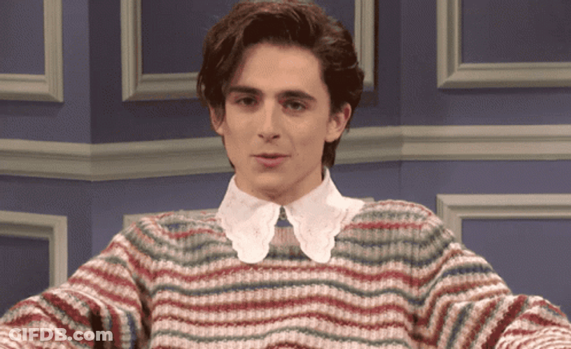 Winking Timothée Chalamet Wink GIF