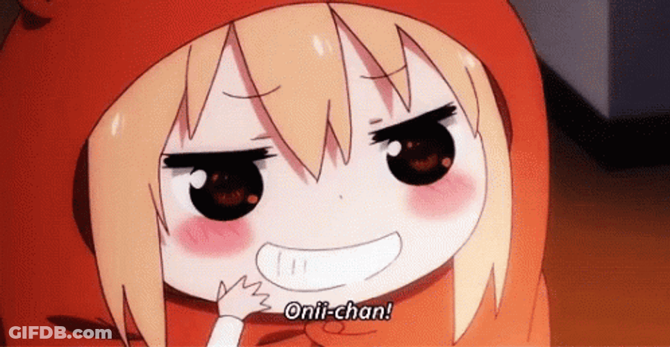 Winking Umaru Chan GIF