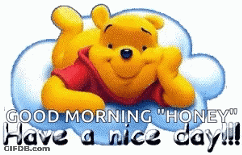 Winking Winnie The Pooh Good Morning Honey GIF