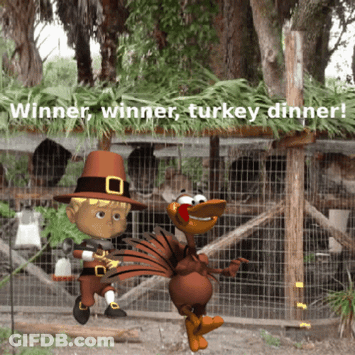 Winner Dinner Turkey Meme GIF