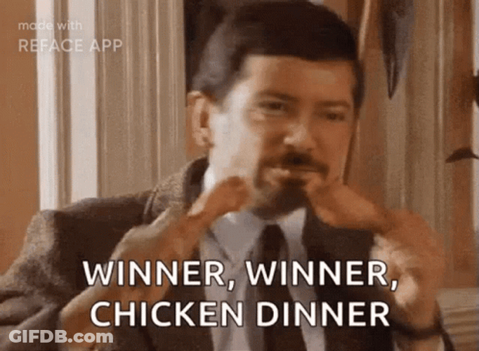 Winner Winner Chicken Dinner GIF