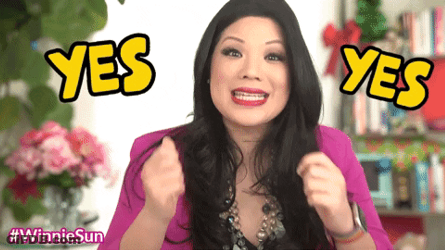 Winnie Sun Yes Yes GIF