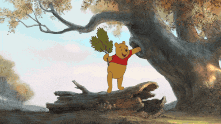 Winnie The Pooh And Bees GIF