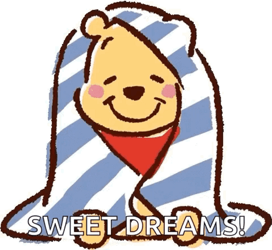 Winnie The Pooh And Piglet Goodnight Sweet Dreams GIF