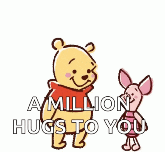 Winnie The Pooh And Piglet Hug GIF