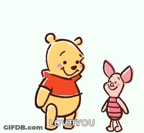 Winnie The Pooh And Piglet Hugging GIF