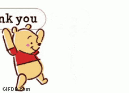 Winnie The Pooh And Piglet Saying Thank You GIF