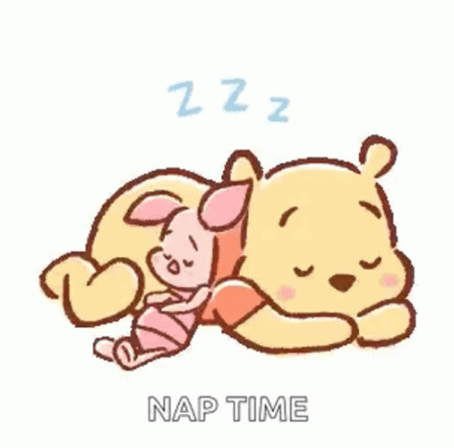 Winnie The Pooh And Piglet Take Nap Time GIF