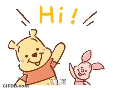 Winnie The Pooh And Piglet Waving GIF