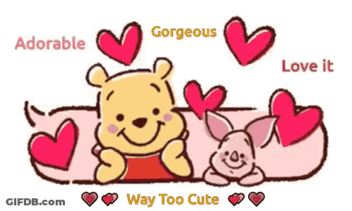Winnie The Pooh And Piglet Way Too Cute GIF